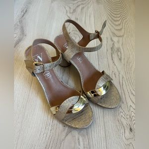 Vanessa wu gold heels